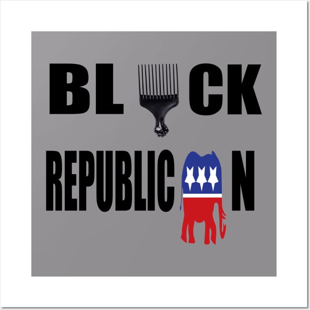 Black Republican Wall Art by Diaspora Wear